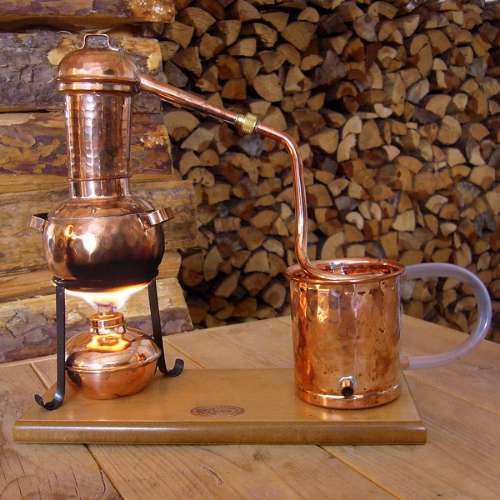 Destille / Destillieranlage aus Kupfer